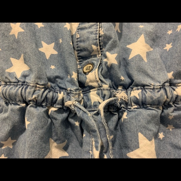 American Rag Star-Print Denim Romper - Picture 3 of 3